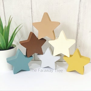 Wooden star accessories, wooden stacking stars, rainbow bedroom accessories, star nursery decor, rainbow chunky stars, freestanding stars