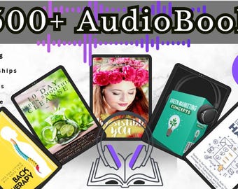500+ Audio Books Bundle/eBooks/ Self-help/ Business/ Travel/ Learn a language / and more! Mrr