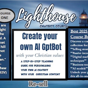 Bundle/Create Your Own AI Chat/Gpt Bot Course/ Christian values/Email Automation/ Create Devotional & Journals/ Your Voice/w/AI Video Course