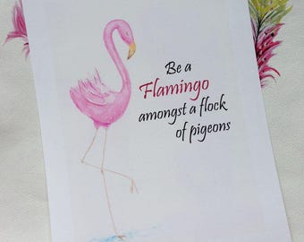 Flamingo Print, Flamingo Wall Art, Flamingo Art Print