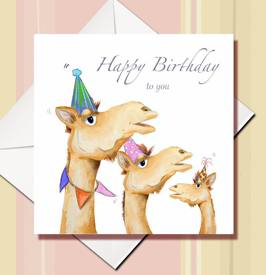 Greeting Card The Camel