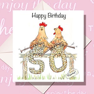Carte d'anniversaire d'âge, carte de tricot, carte de 50, 60, 70, 80, 90e anniversaire, carte d'âge, carte de tricot, carte de poulet, carte personnalisée