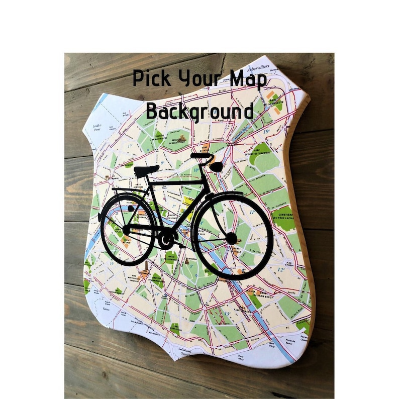 Custom Bicycle Wall Art Gift Present Fathers Day Gift