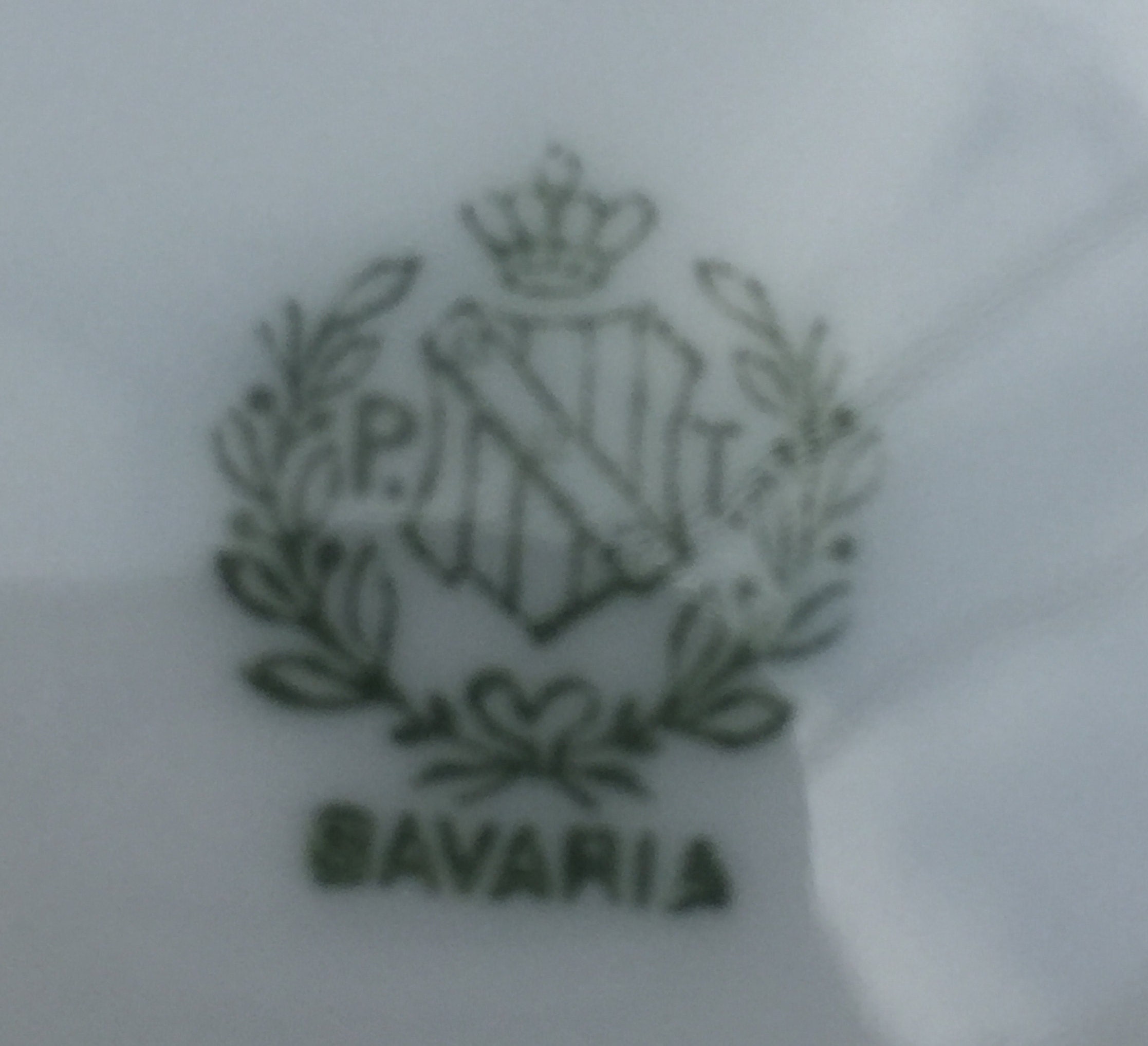 Beautiful P.T. Bavaria Plate With Ladies Picture of Around Etsy