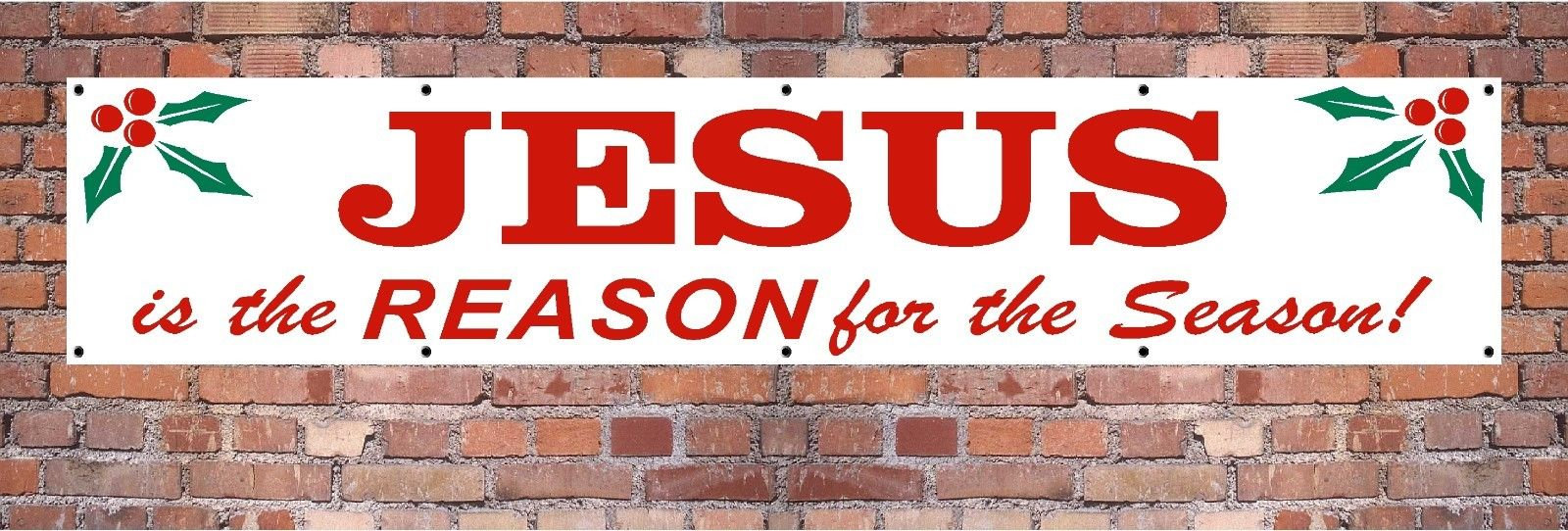 JESUS is the Reason for the Season, Vinyl Banner Sign New, 24 by 120 - Etsy