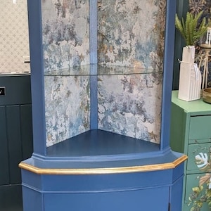 Painted corner sale cabinet