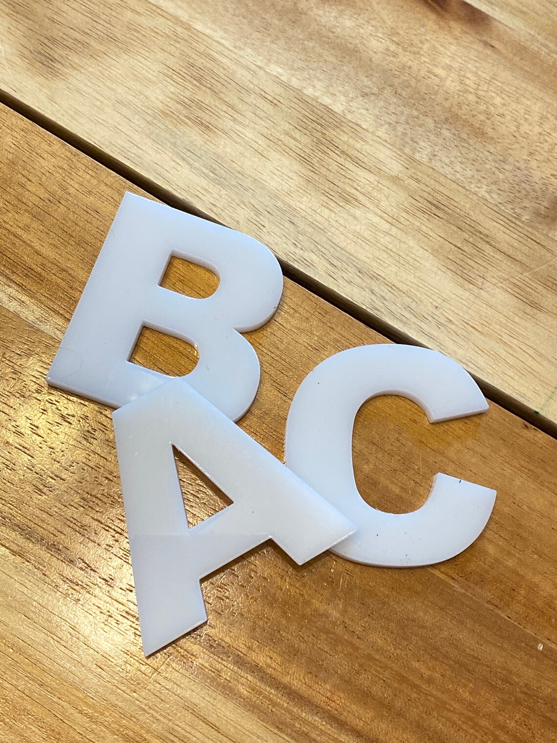 White Acrylic Letters 3/16 Thick Arial Black Font Etsy