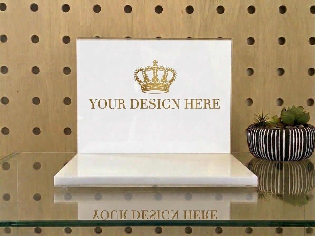Beauty Display Stand with Photo Holder