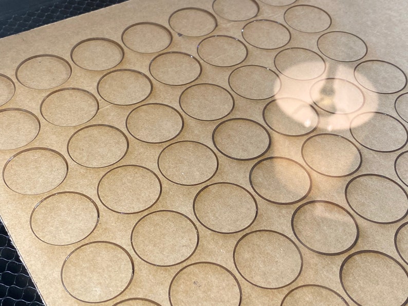 PACK OF 50 1 1.5 2 Clear Acrylic Circles Plastic Circles Etsy