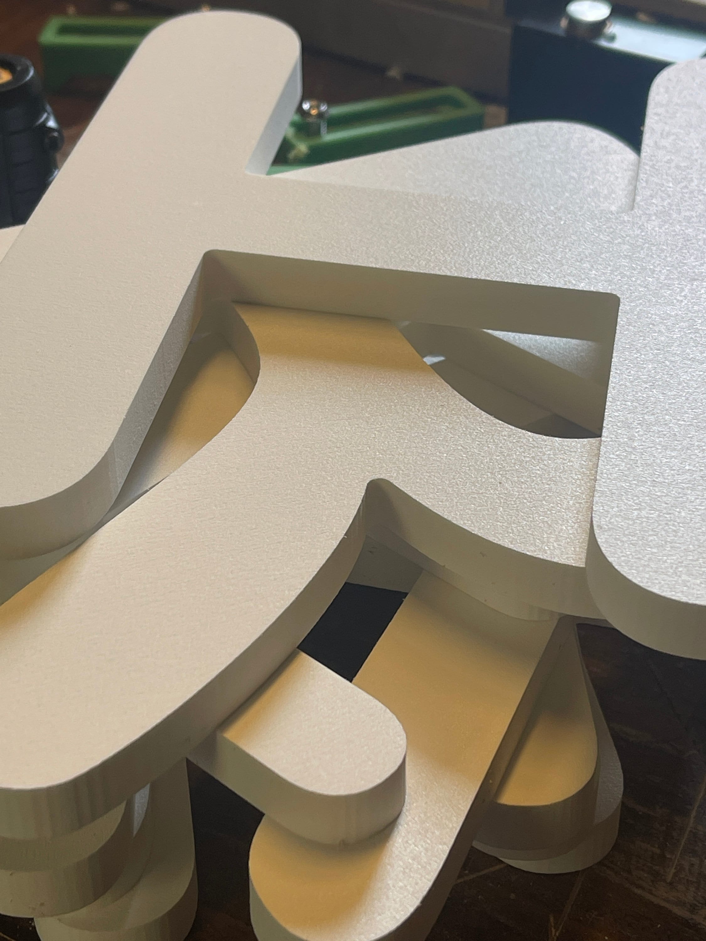 Customizable 1/4 Thick White PVC Letters Light Etsy