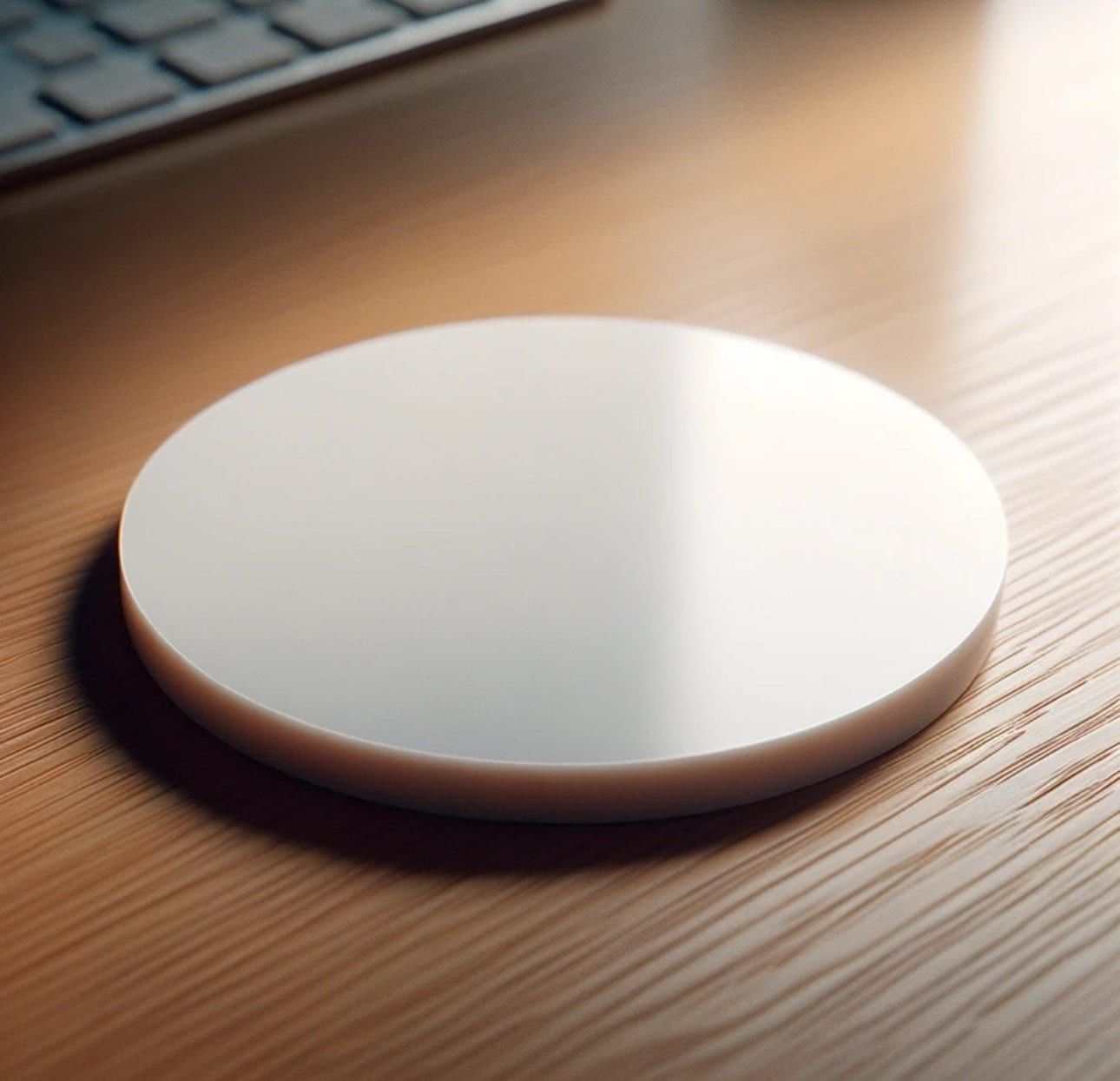 Any Size - 1/2 inch thick white Acrylic circles