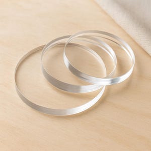 Any Size - 1/4 inch Thick Clear Acrylic Circles