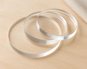 Any Size - 1/4 inch Thick Clear Acrylic Circles