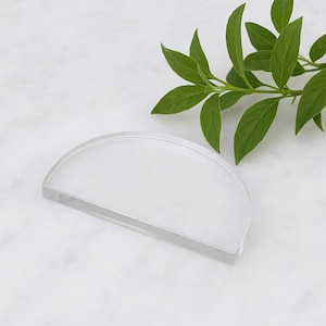 Acrylic Half Circles: Custom Size, Plexiglass Lucite - 1/8" to 1/2" Thick