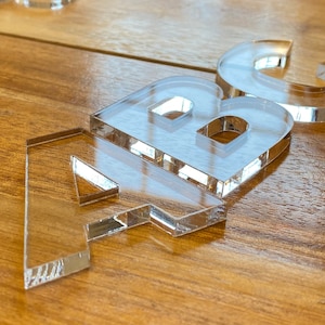Acrylic Letters - 3/16&quot; Thick - Arial Black Font - Clear, white, or black crafts home decor signs