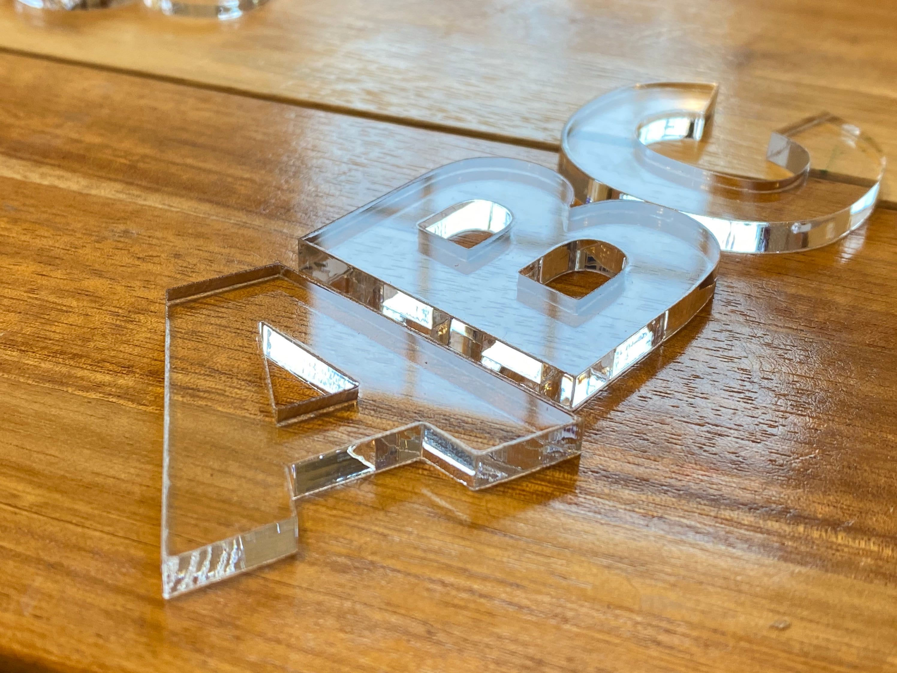 Acrylic block letters 2025