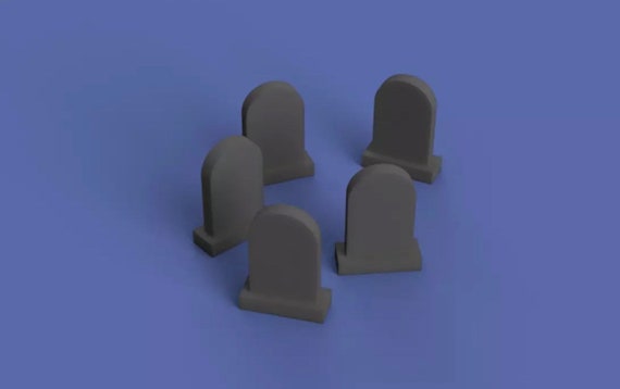 model grave yard stones unpainted resin cast 00 gauge 4mm H0 21 pieces per pack 