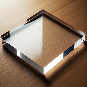 Any size - 1/2 inch Thick Clear Acrylic Squares
