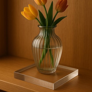 Custom 1/2 inch Thick Clear Acrylic Squares for crafts, cake bases, product riser, engraving image 10
