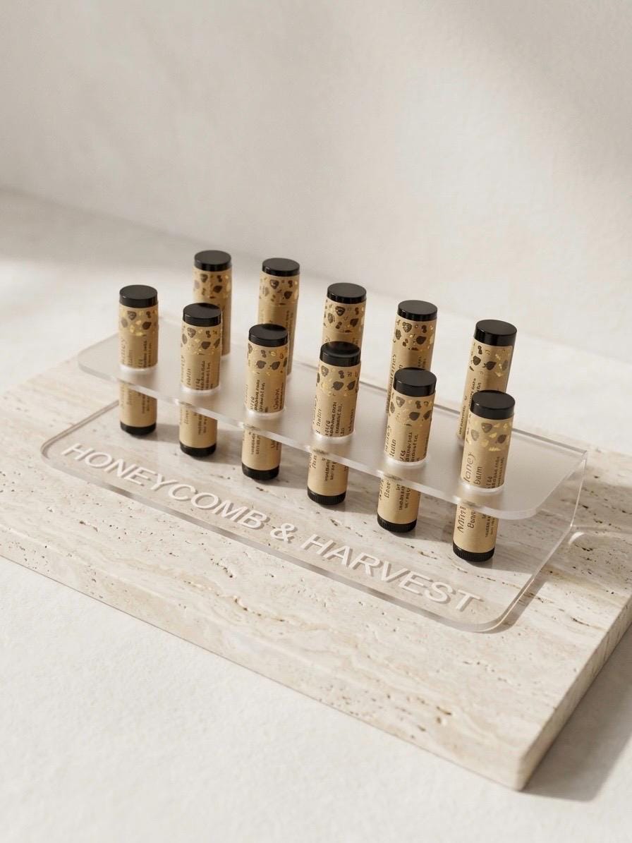 Personalized Lip Balm Display Stand