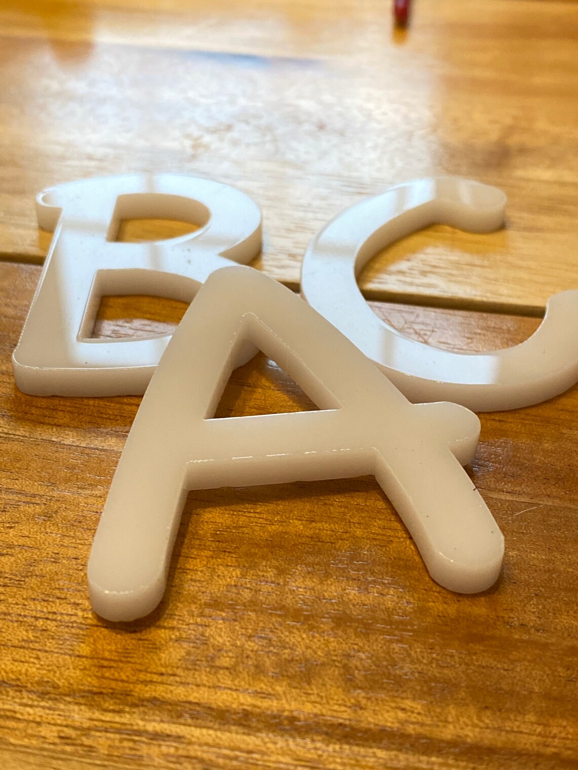 White Acrylic Letters 3/16 Thick Chalkboard Font Etsy