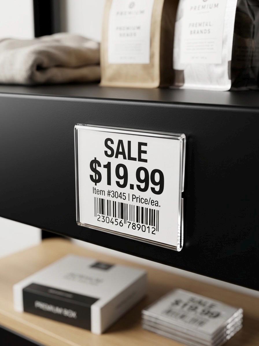 Shelf Label Holder — 2" x 1.5"