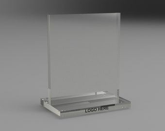 Branded Clear Acrylic Product Display Stand with Insert Holder - Ideal for Beauty Products, Small Items & Promotional Displays