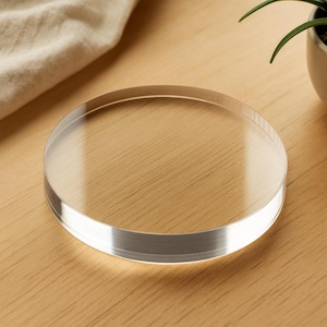 Any Size - 1/2 inch Thick clear acrylic discs