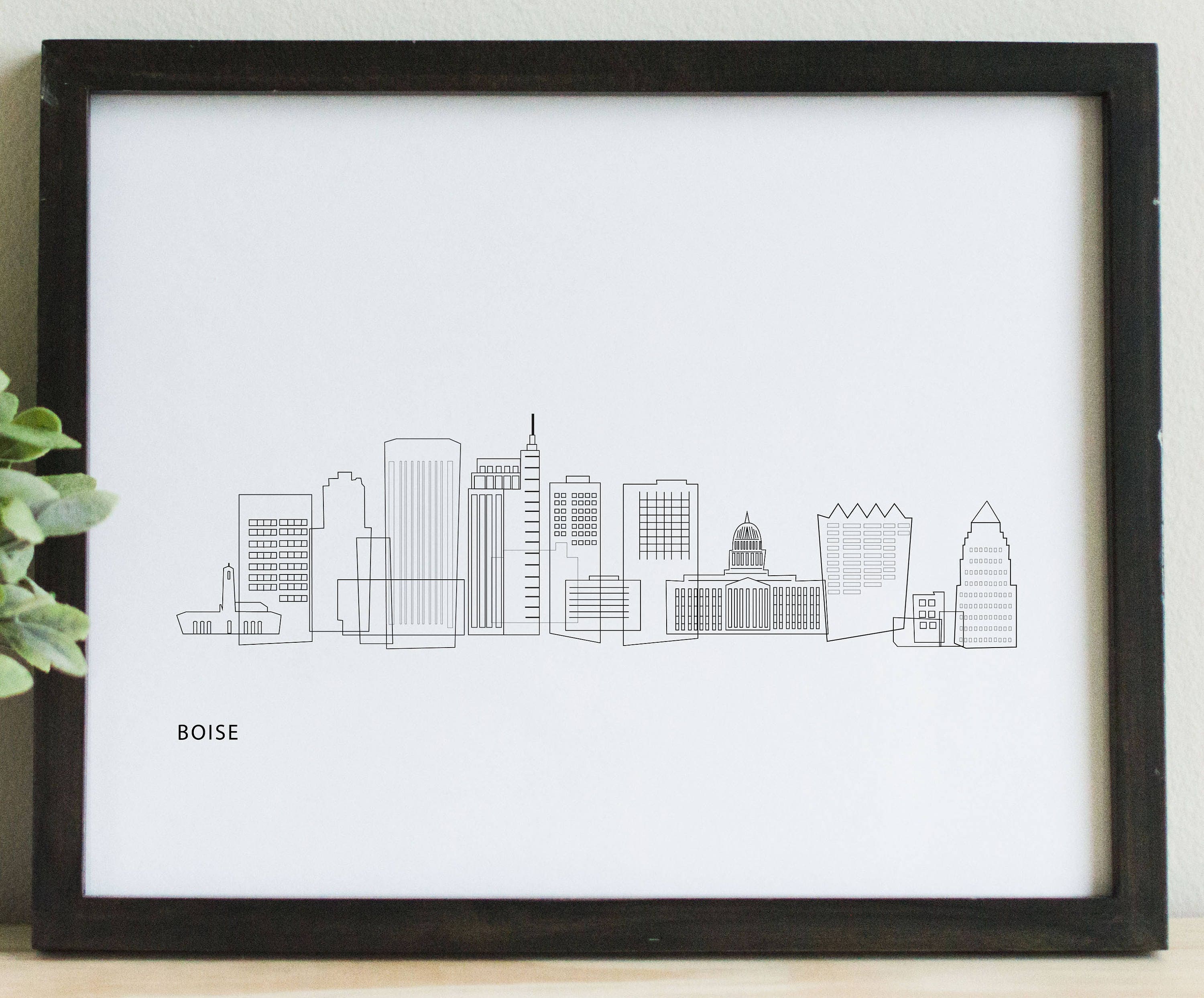 Boise Idaho Art // Boise Map Boise Idaho Print Boise Poster - Etsy