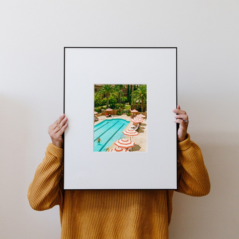 California Coast film print photography 35mm film swimming pool art image 1