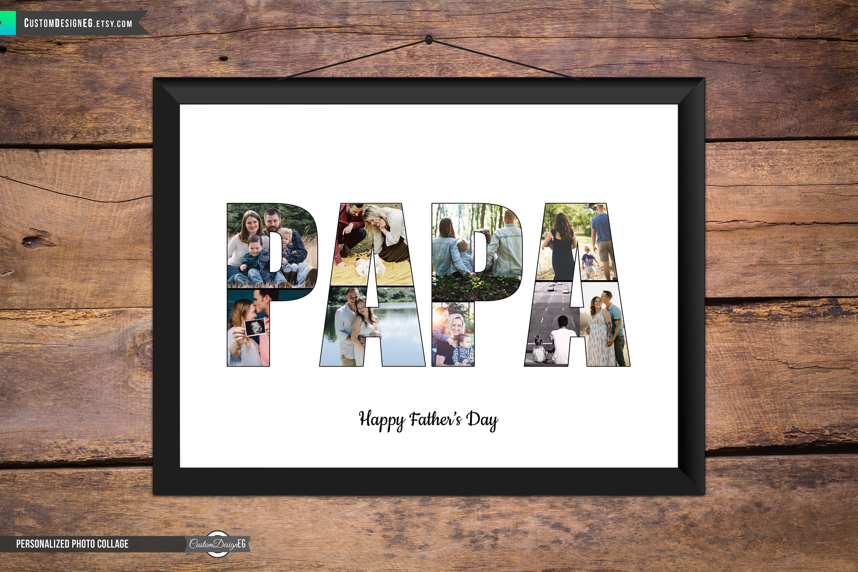 Dad Photo Collage Papa Father S Day 50