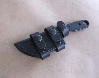 Becker BK14, 7 Forge Ranger, Leather Sheath, Scout Carry or Cross Draw