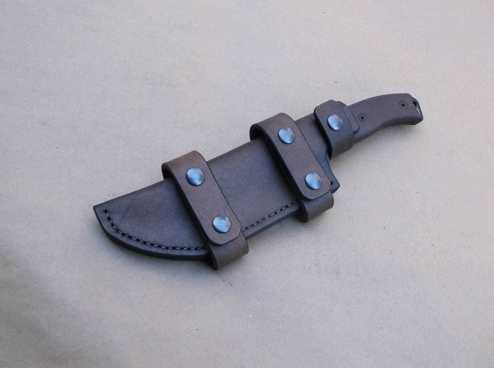 TKC: ESEE 6 Kydex Sheath w/ Slide Lock and Leather Backer, Black w