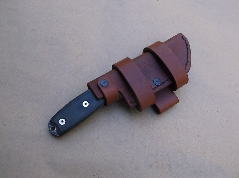 ESEE 4 Leather Sheath, Handmade Scout Carry With Firesteel Loop, Made ...