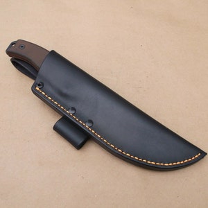 Handmade ESEE 6 Nordic Pouch Leather Sheath with Fire Steel Loop Side Carry Hand Made (Sheath Only) 4 Week Wait, Prepper