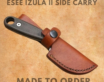 Esee IZULA II Handmade Leather Side Carry Sheath