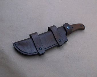 Esee 6 Handmade Leather Sheath (Sheath Only) Plain Scout Carry Custom Build 6 Week Wait Camping Knife Bushcraft