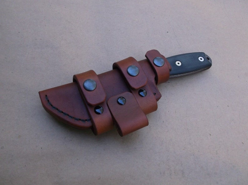 ESEE 4 Leather Sheath, Handmade Scout Carry With Firesteel Loop, Made ...