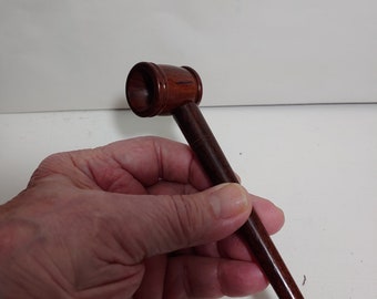 Custom made “Flat bottom popeye pipe" .   Beautifully finished and ready to smoke.  Perfect for tobacco or herbs.