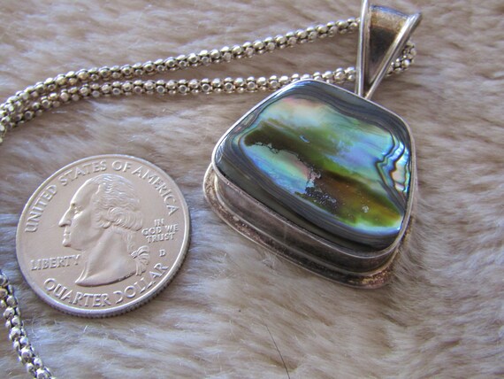 Vintage JRI Mexico 925 and abalone shell necklace - Gem
