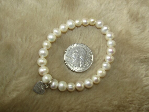 Vintage Murray Chuven genuine pearl stretch brace… - image 2