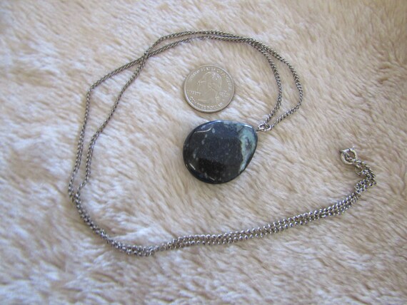 Vintage Kambaba Jasper stone necklace - image 3