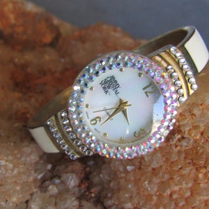 Jimmy Crystal NY ladies bangle watch