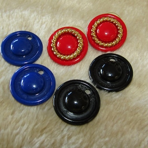 3 pair of vintage interchangeable pierced earrings