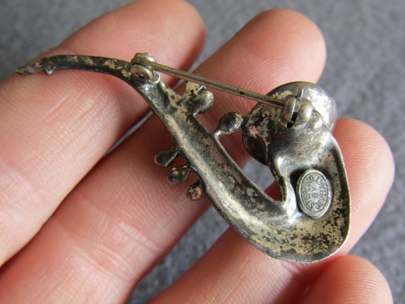 JewelArt sterling saxophone brooch - image 6