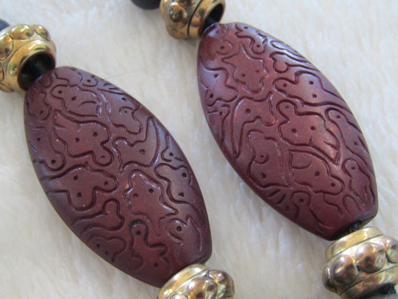 Hand crafted statement necklace - image 5