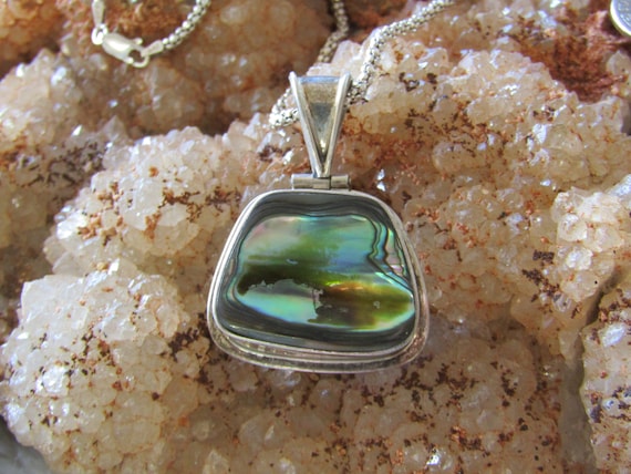 Vintage JRI Mexico 925 and abalone shell necklace - Gem