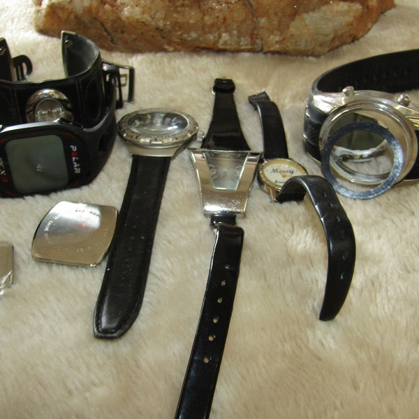 Lot watches for repair/parts/jewelry making or crafts