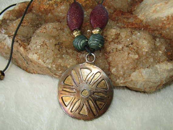 Hand crafted statement necklace - image 1