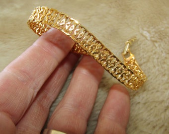 Napier gold tone chain bracelet